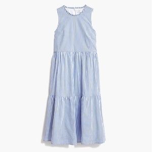 J. Crew Blue & White Stripe Dress